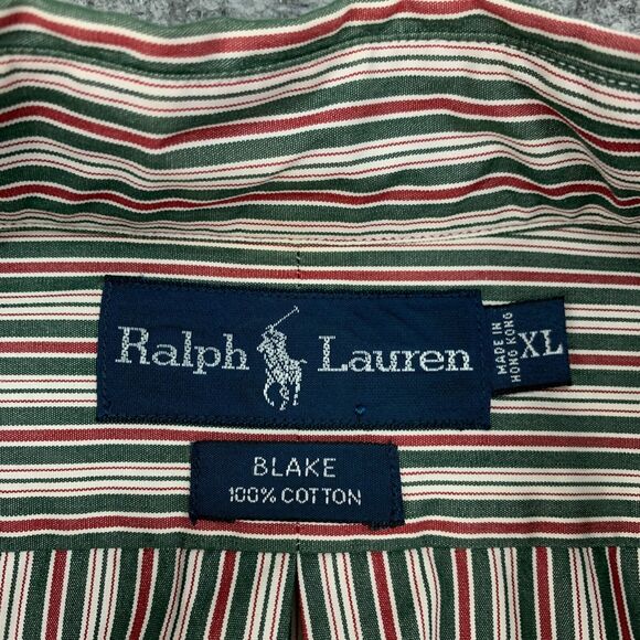Vintage Ralph Lauren Shirt Mens XL Blake Button Down Striped Long Sleeve 90s - Picture 5 of 12